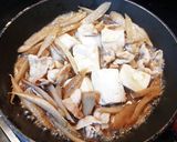 超簡単！豚バラの肉豆腐 玉子とじ丼！！作り方1写真