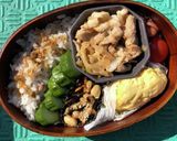 自分弁当・10月28日作り方1写真