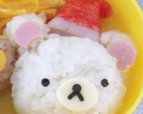 クリスマス　リラックマ　弁当作り方2写真