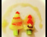 フルーツでパッチワーク＊クリスマスツリー作り方27写真