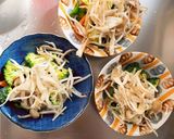 レンジもやしブロッコリー佃煮味野菜炒め作り方8写真