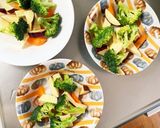 根菜しゃぶしゃぶごまだれ炒味温野菜サラダ作り方5写真