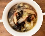 白菜とキクラゲのスープ作り方3写真