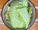 豚肩ロース肉の無水キャベツ蒸し作り方6写真