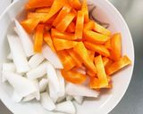 レンジお弁当用冷凍大根と人参簡単ナムル風作り方3写真