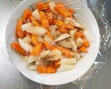 レンジお弁当用冷凍大根と人参簡単ナムル風作り方8写真
