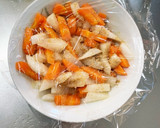 レンジお弁当用冷凍大根と人参簡単ナムル風作り方8写真
