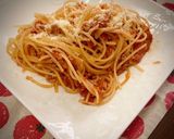 ズボラ飯:余り物のトマト缶パスタ作り方5写真