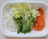 塩揉み白菜の塩だれサラダ作り方1写真