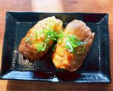 味ご飯の残りde肉巻きおにぎり*°作り方5写真