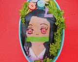 鬼滅の刃 禰豆子 キャラ弁作り方5写真
