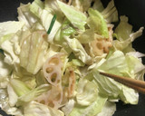 豚と蓮根とキャベツで和風酢豚風作り方6写真