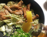 豚と蓮根とキャベツで和風酢豚風作り方7写真
