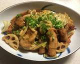 豚と蓮根とキャベツで和風酢豚風作り方9写真