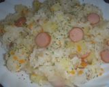 炊飯器でじゃが芋とウインナーのピラフ作り方9写真