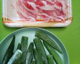 お弁当★オクラ豚バラ巻き★ポン酢ダレ作り方1写真