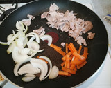 豚コマで和風焼きうどん作り方4写真
