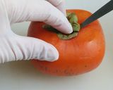 熟した柿の剥き方＆お手軽な食べ方作り方1写真