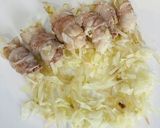 もやしキャベツの豚肉巻き〜酒蒸し焼き〜作り方5写真