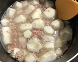 簡単○さといもとひき肉の煮たやつ作り方30写真