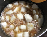 簡単○さといもとひき肉の煮たやつ作り方35写真