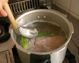 圧力なべで、柔らか煮豚作り方3写真