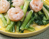 かぶの葉のエビマヨ炒め作り方7写真