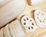 蓮根とエビのはさみ揚げ作り方1写真