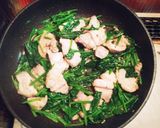 簡単☆豚肉とほうれん草のガーリック炒め作り方4写真