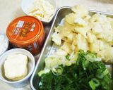 鯖の味噌煮缶のグラタン作り方1写真