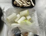 サバとネギときのこのアヒージョ作り方1写真