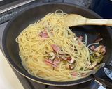ベーコンと高菜の和風ペペロンチーノ作り方3写真