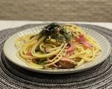 ベーコンと高菜の和風ペペロンチーノ作り方4写真