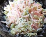 海藻麺入り、ササっと時短マカロニサラダ作り方4写真