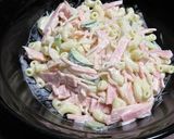 海藻麺入り、ササっと時短マカロニサラダ作り方5写真