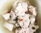 蓮と肉だんごのスープ作り方5写真