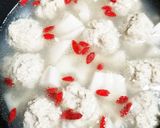 蓮と肉だんごのスープ作り方4写真