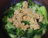 ヨウサマの減塩チンゲン菜と卵のあんかけ作り方4写真