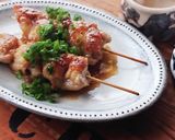 悪魔のおつまみ★焼き鳥わさびバターソース作り方6写真