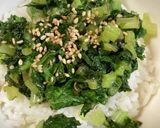 超簡単　大根の葉っぱ丼作り方7写真
