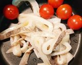 イカとトマトのマヨバジル作り方1写真