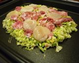 ちょぴり贅沢なお好み焼き作り方1写真
