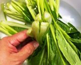 小松菜とベーコンの和え物作り方1写真