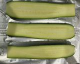 ズッキーニ　キムチ　チーズ　焼く作り方1写真