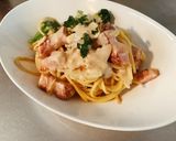 冬に食べたくなる　和風クリームパスタ♪作り方13写真