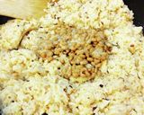 フワパラ納豆レタス炒飯。作り方4写真
