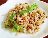 フワパラ納豆レタス炒飯。作り方8写真