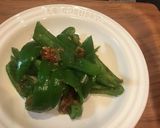 レンジで簡単　ピーマンの甘辛味噌和え作り方3写真