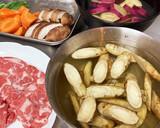根菜煮☆豚肉とごぼうとさつまいもと椎茸作り方1写真