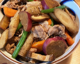 根菜煮☆豚肉とごぼうとさつまいもと椎茸作り方6写真